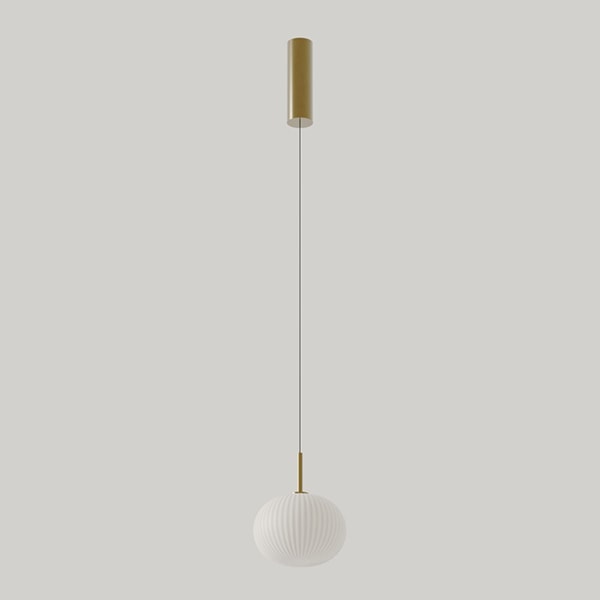 【aromas】 スペイン・インテリア照明「IRZO」ペンダントライト ブラック／ゴールド (φ200mm)