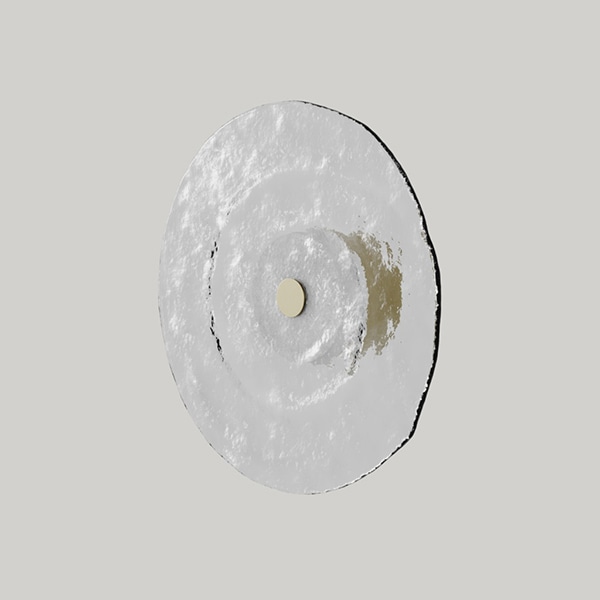 【aromas】 スペイン・インテリア照明「Lida」ウォールライト ブラック／ゴールド (φ300／600mm)