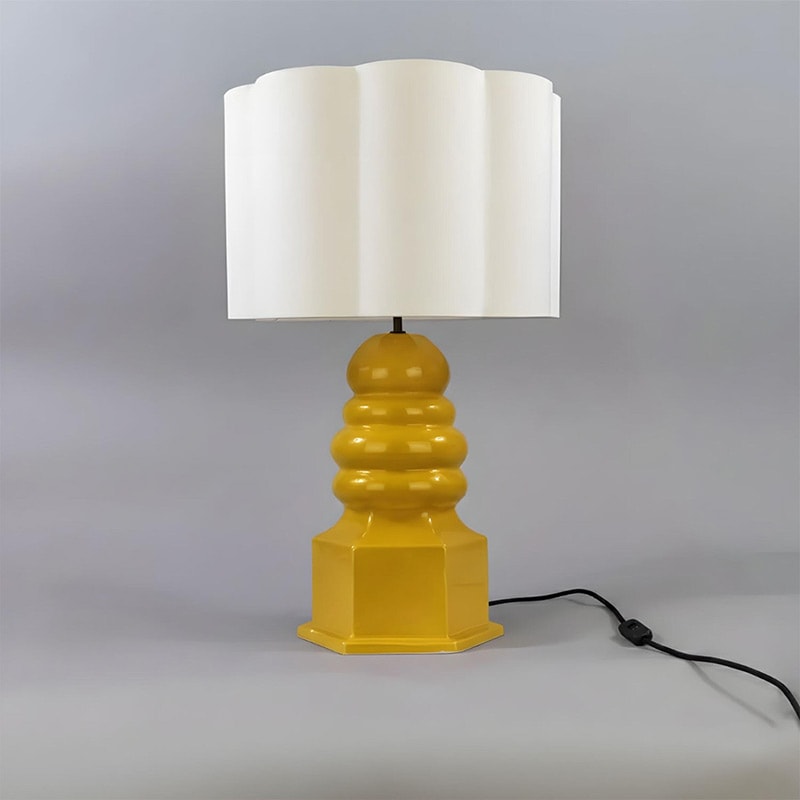 【Mullan】アイルランド「Safi-Small」セラミックテーブルライト 1灯（φ450×H750mm）Mustard Yellow