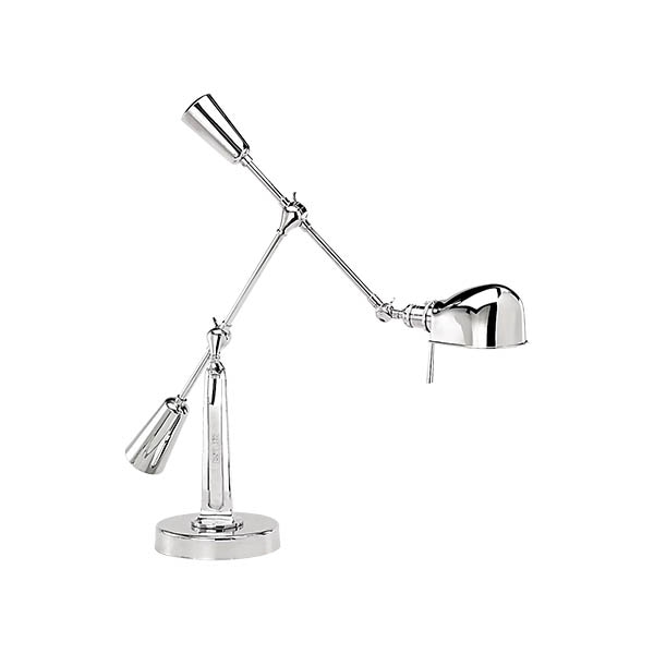 【Visual Comfort】テーブルライト 1灯 「RL '67 Boom Arm Desk Lamp」　シルバー　(W203×D711×H889mm)