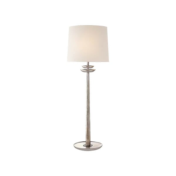 【Visual Comfort】テーブルライト 1灯 「Beaumont Medium Buffet Lamp」　シルバー　(W254×H762mm)