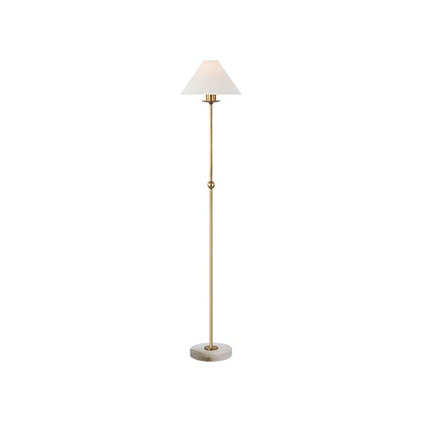 【Visual Comfort】アメリカ・フロアライト「Caspian Medium Floor Lamp」1灯　ゴールド (W267×H1314mm)