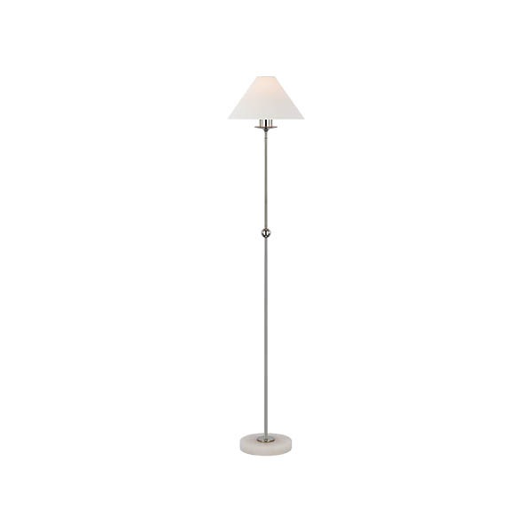 【Visual Comfort】アメリカ・フロアライト「Caspian Medium Floor Lamp」1灯　シルバー (W267×H1314mm)