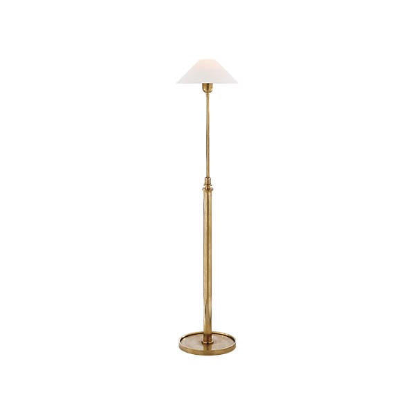 【Visual Comfort】アメリカ・フロアライト「Hargett Floor Lamp」1灯　ゴールド (W330×H395〜1353mm)