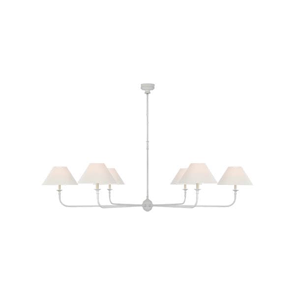 【Visual Comfort】アメリカ・デザイン照明 モダンシャンデリア「Piaf Oversized Chandelier」6灯　ホワイト（W1829×H616mm）