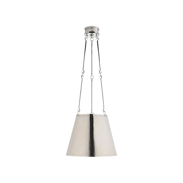 【Visual Comfort】アメリカ・デザイン照明 ペンダントライト「Lily Hanging Shade」3灯　シルバー（W381×H324mm）