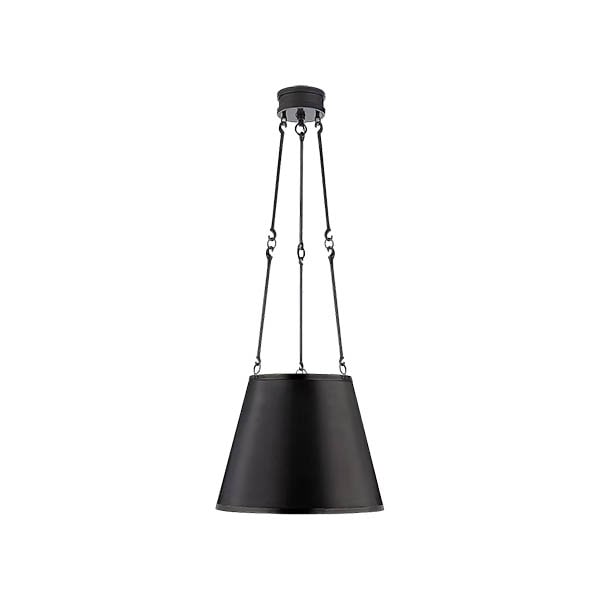 【Visual Comfort】アメリカ・デザイン照明 ペンダントライト「Lily Hanging Shade」3灯　ブラック（W381×H324mm）
