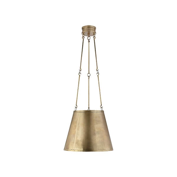 【Visual Comfort】アメリカ・デザイン照明 ペンダントライト「Lily Hanging Shade」3灯　ゴールド（W381×H324mm）