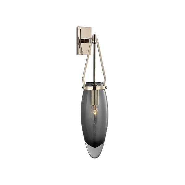 【Visual Comfort】アメリカ・ウォールライト「Myla Medium Bracketed Sconce」1灯　シルバー・グレー（W108×D133×H489mm）