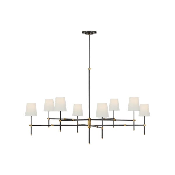 【Visual Comfort】アメリカ・デザイン照明 ペンダントライト「Bryant Grande Two Tier Chandelier」8灯　ブロンズ・ゴールド（W1524×H908mm）