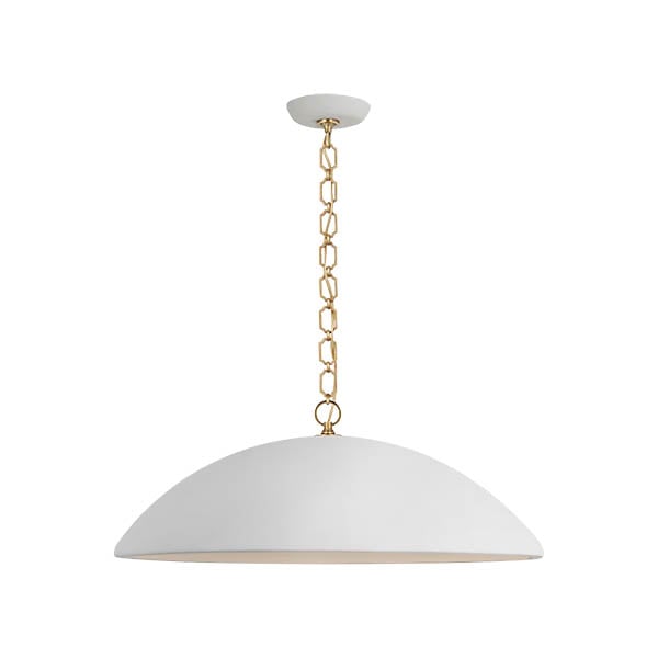 【Visual Comfort】アメリカ・デザイン照明 ペンダントライト「Elliot Grande Pendant」1灯・ホワイト（W762×H298mm）