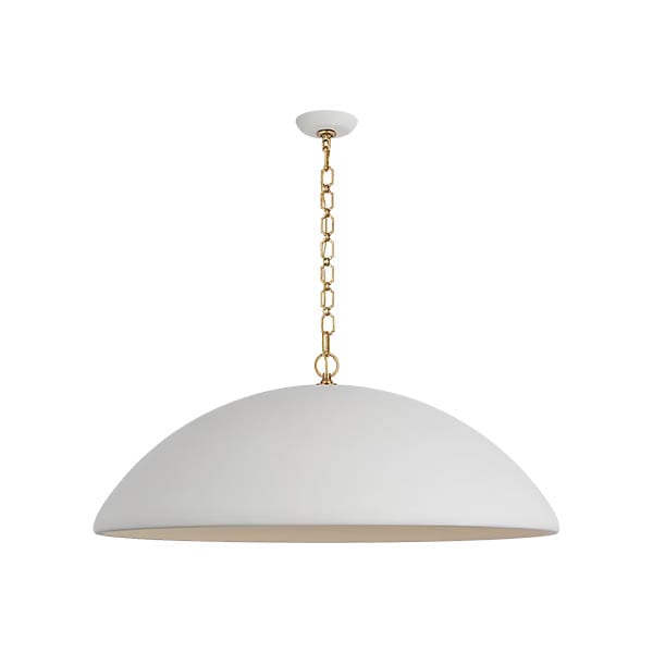 【Visual Comfort】アメリカ・デザイン照明 ペンダントライト「Elliot Oversized Pendant」1灯　ホワイト（W1067×H419mm）