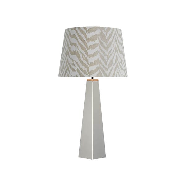 【Visual Comfort】テーブルライト 1灯 「Zoran Medium Table Lamp」　シルバー・ナチュラル (W406×H775mm)