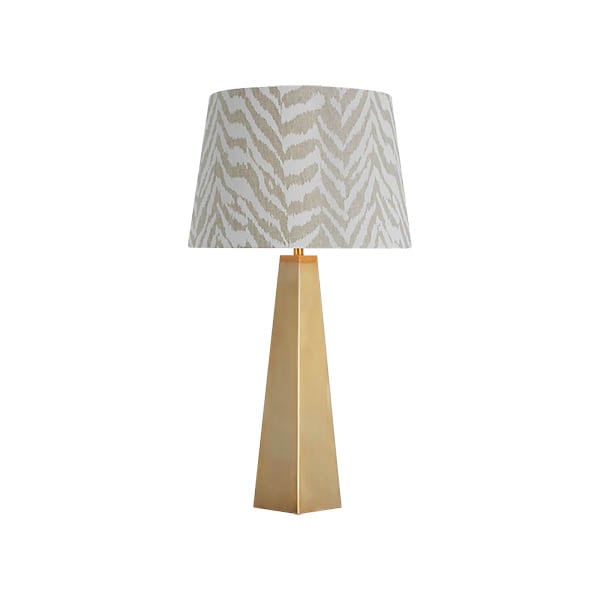 【Visual Comfort】テーブルライト 1灯 「Zoran Medium Table Lamp」　ゴールド・ナチュラル (W406×H775mm)