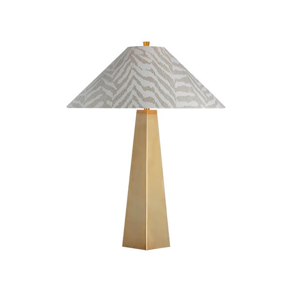 【Visual Comfort】テーブルライト 1灯 「Zoran Medium Table Lamp」　ゴールド・ナチュラル (W533×H724mm)