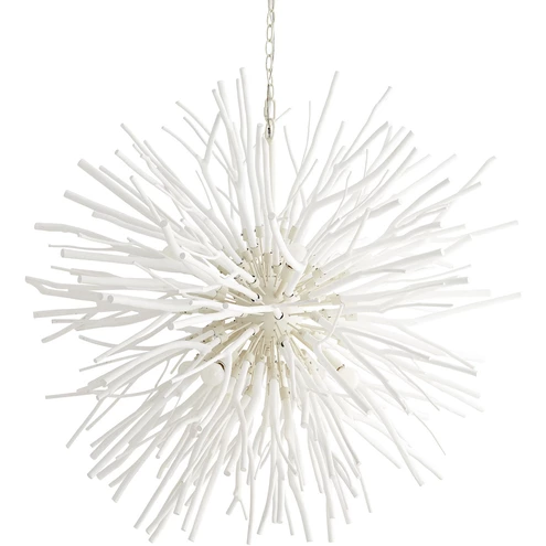 【Arteriors】アメリカ・デザイン照明 シャンデリア「Finch Chandelier」8灯・ホワイト（W1092mm×H1143mm）
