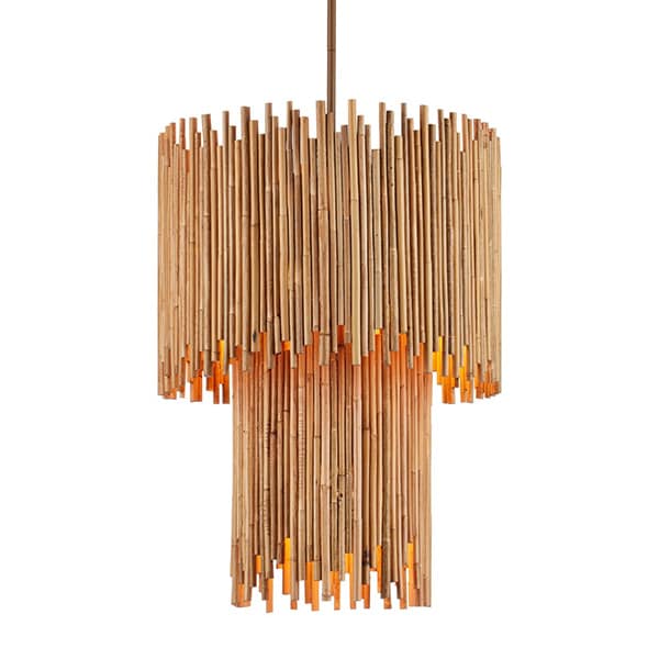 【CURREY】アメリカ ペンダントライト「Teahouse Two-Tier Pendant」5灯（W457mm×H711mm）