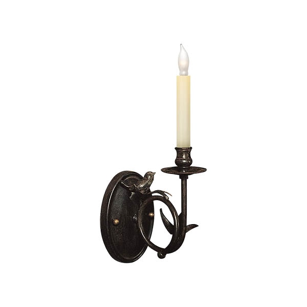 【Visual Comfort】アメリカ・ウォールライト「Perching Bird Sconce」1灯 ブラック（W127×D178×H356mm）