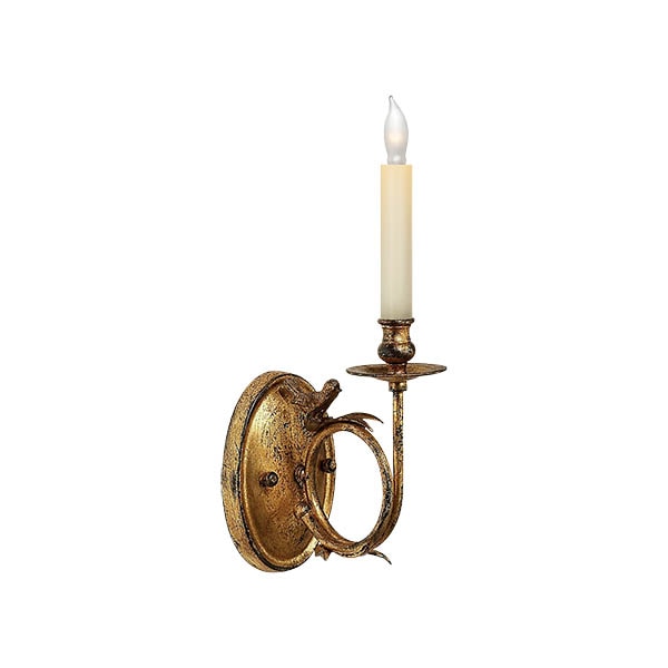 【Visual Comfort】アメリカ・ウォールライト「Perching Bird Sconce」1灯 ゴールド（W127×D178×H356mm）