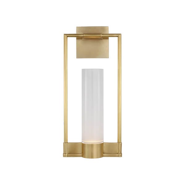 【Visual Comfort】アメリカ・ウォールライト「Lucid Single Bracketed Sconce」LED ゴールド（W203×D102×H457mm）