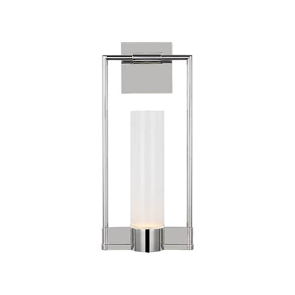 【Visual Comfort】アメリカ・ウォールライト「Lucid Single Bracketed Sconce」LED シルバー（W203×D102×H457mm）