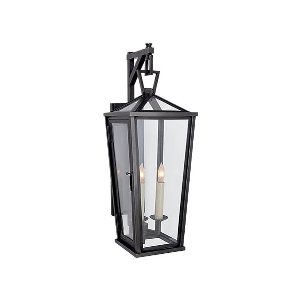【Visual Comfort】アメリカ・ウォールライト「Darlana Small Tall Bracketed Wall Lantern」2灯 ブロンズ（W191×D248×H540mm）