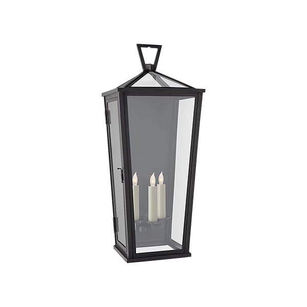 【Visual Comfort】アメリカ・ウォールライト「Darlana Large Tall 3／4 Wall Lantern」3灯 ブロンズ（W292×D254×H705mm）
