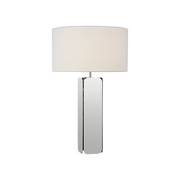 【Visual Comfort】テーブルライト 1灯 「Abri Large Paneled Table Lamp」　シルバー (W457×H762mm)