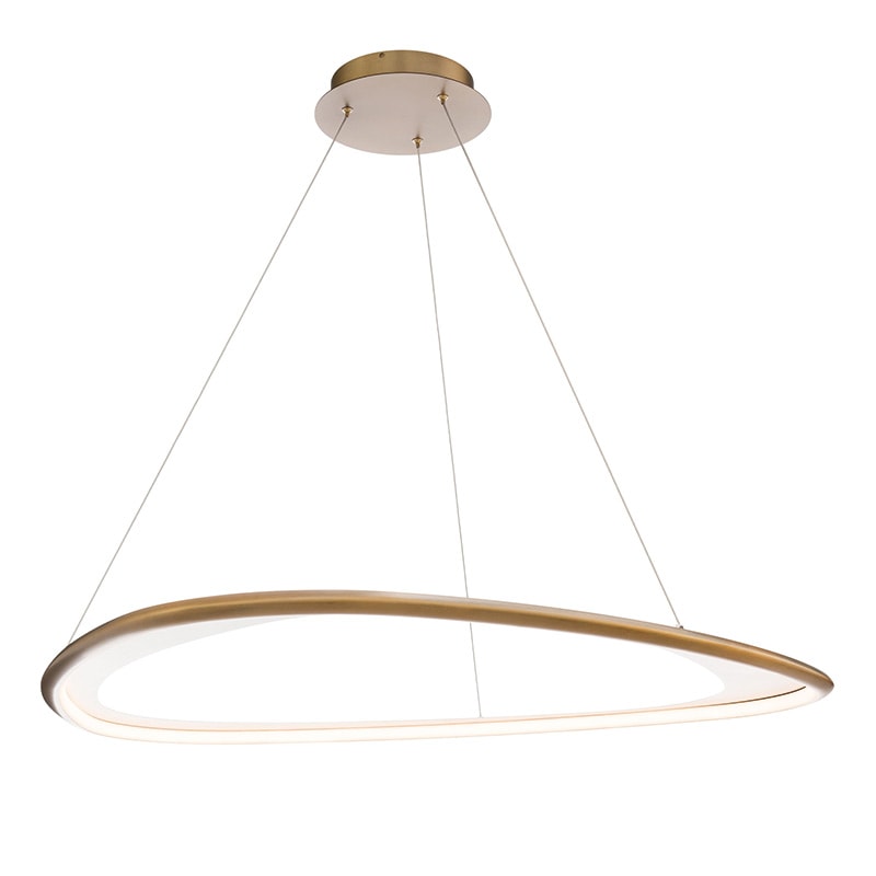 【WAC LIGHTING】LEDペンダントライト「Oyster」ゴールド（φ1060×H20mm）