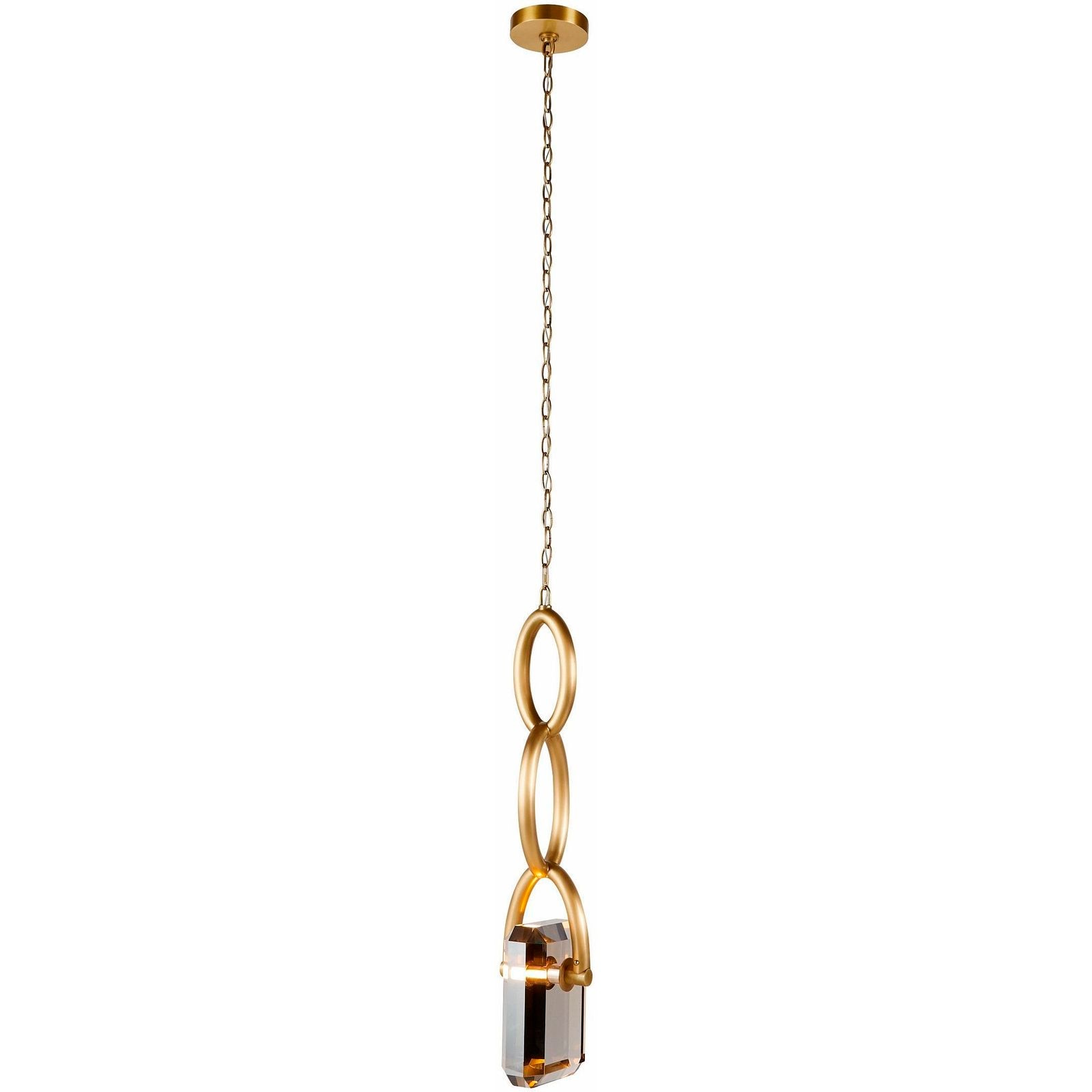 【Arteriors】アメリカ・デザイン照明 ペンダントライト「Estate Pendant」・スモーク、アンティークブラス、シルバー・グレー（W978mm×H292mm）