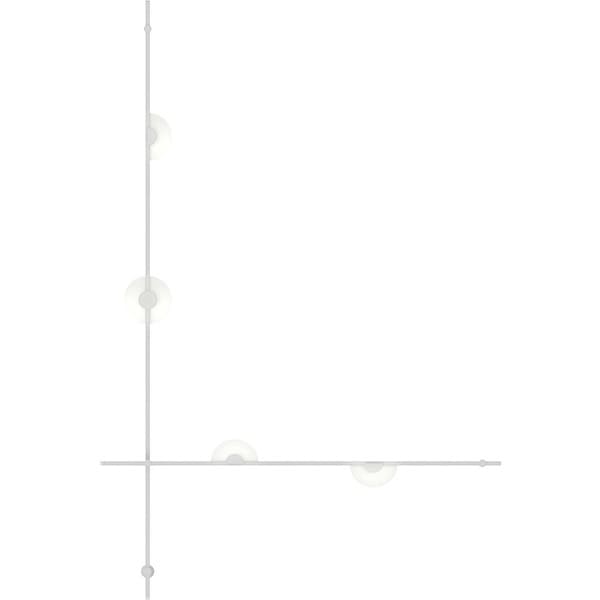 【Sonneman】アメリカ・デザイン照明 ウォールライト「Suspenders LED 48 inch Satin White ADA Wall Mount Wall Light, Linear」5灯・サテンホワイト（W1219×D51×H1829mm）