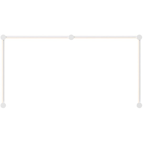【Sonneman】アメリカ・デザイン照明 ウォールライト「Purolinear 360 LED 49 inch Satin White ADA Wall Bar Light Wall Light」4灯・サテンホワイト（W1251×D70×H629mm）