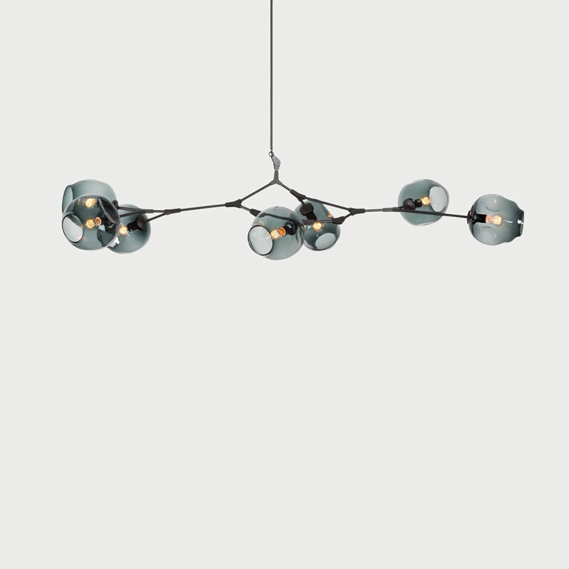 【the future perfect】LEDペンダントライト 7灯「7-Globe Branching Bubble」（W2030×D740×H560mm）