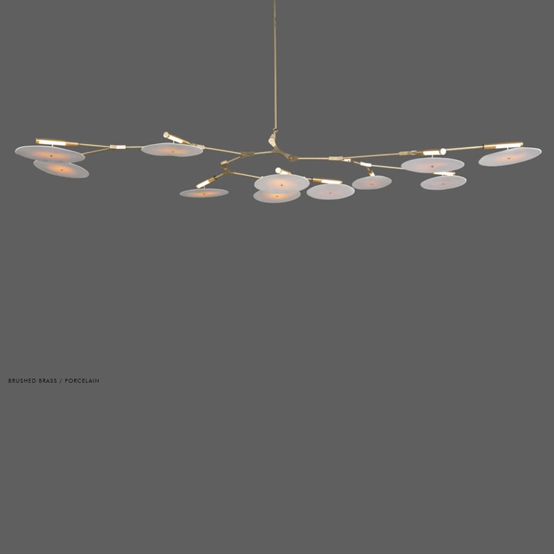【the future perfect】LEDペンダントライト 11灯「11-Light Branching Disc」（W2500×D1100×H360mm）