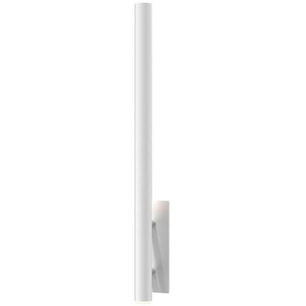 【Sonneman】アメリカ・デザイン照明 ウォールライト「Flue LED 5 inch Textured White Sconce Wall Light」1灯・テクスチャードホワイト（W127×D121×H1016mm）