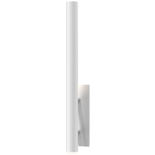 【Sonneman】アメリカ・デザイン照明 ウォールライト「Flue LED 5 inch Textured White Sconce Wall Light」1灯・テクスチャードホワイト（W127×D121×H762mm）