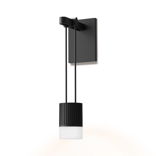 【Sonneman】アメリカ・デザイン照明 ウォールライト「Suspenders LED 2 inch Satin Black ADA Modular Wall Mount Wall Light」1灯・サテンブラック（W44×H229mm）