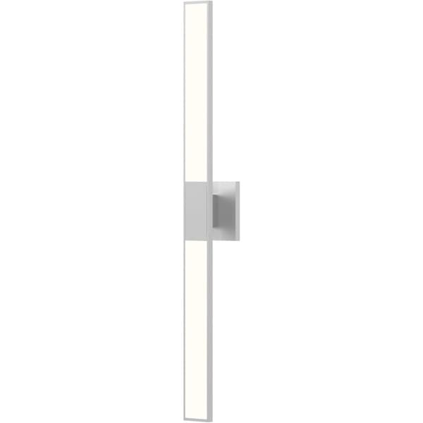 【Sonneman】アメリカ・デザイン照明 ウォールライト「Planes LED 3 inch Bright Satin Aluminum ADA Wall Sconce Wall Light」2灯・ブライトサテンアルミニウム（W64×H813mm）