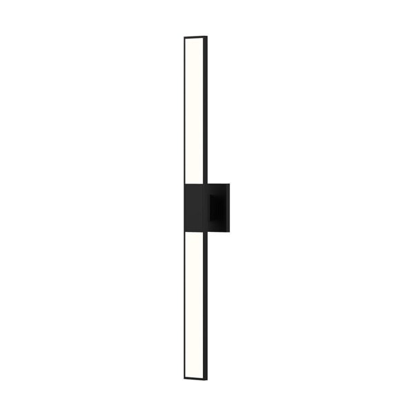 【Sonneman】アメリカ・デザイン照明 ウォールライト「Planes LED 3 inch Satin Black ADA Wall Sconce Wall Light」2灯・サテンブラック（W64×H813mm）