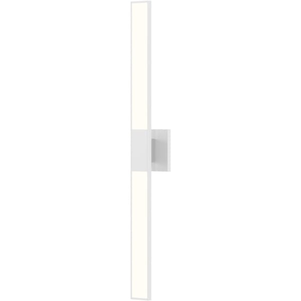 【Sonneman】アメリカ・デザイン照明 ウォールライト「Planes LED 3 inch Satin White ADA Wall Sconce Wall Light」2灯・サテンホワイト（W64×H813mm）