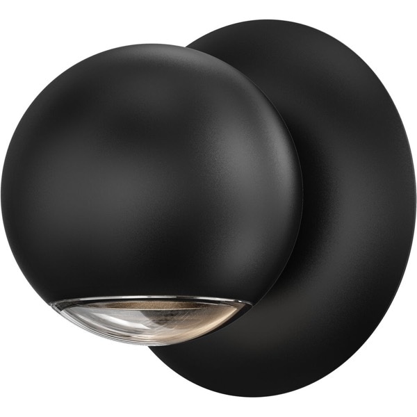 【Sonneman】アメリカ・デザイン照明 ウォールライト「Hemisphere LED 4 inch Textured Black Wall Sconce Wall Light」1灯・テクスチャーブラック（W102×D102×H108mm）