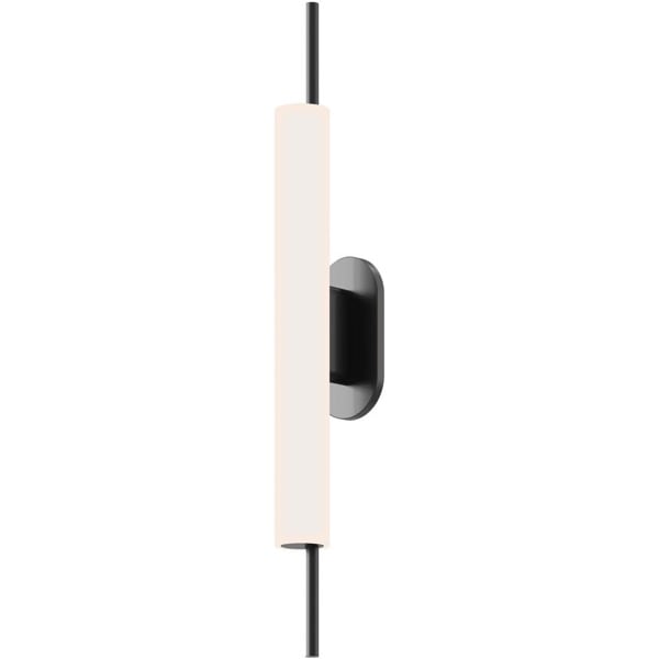【Sonneman】アメリカ・デザイン照明 ウォールライト「Piccolo Encore LED 2 inch Satin Black ADA Wall Sconce Wall Light」1灯・サテンブラック（W51×H610mm）