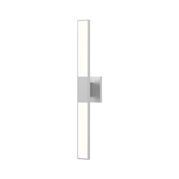 【Sonneman】アメリカ・デザイン照明 ウォールライト「Planes LED 3 inch Bright Satin Aluminum ADA Wall Sconce Wall Light」2灯・ブライトサテンアルミニウム（W64×H616mm）