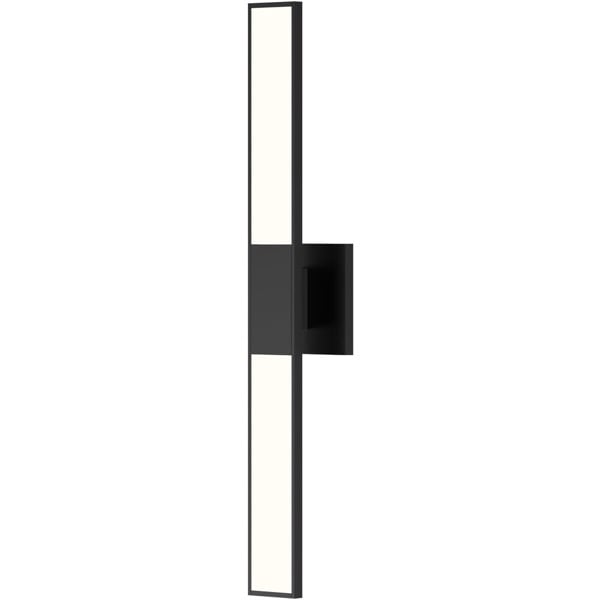 【Sonneman】アメリカ・デザイン照明 ウォールライト「Planes LED 3 inch Satin Black ADA Wall Sconce Wall Light」2灯・サテンブラック（W64×H616mm）