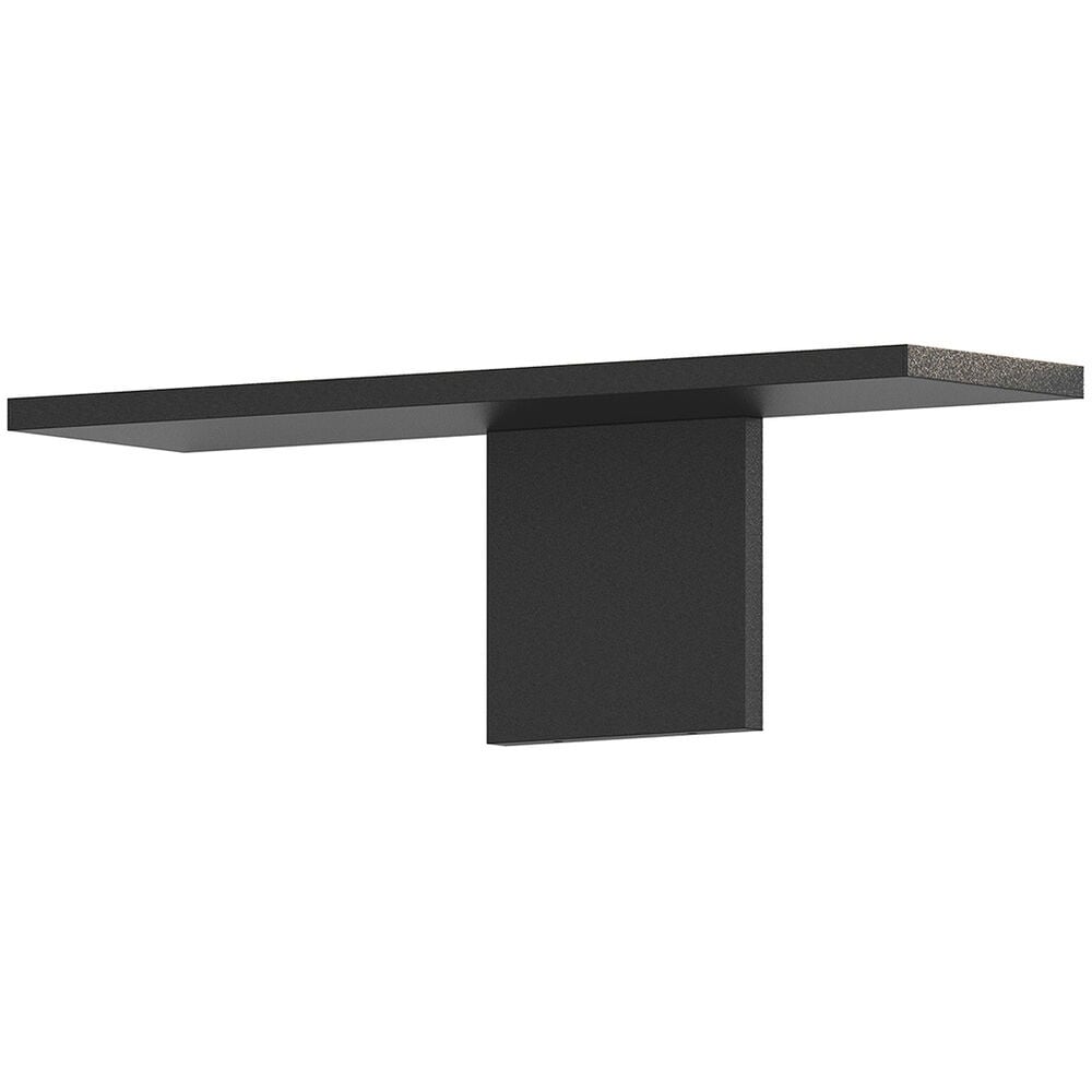 【Sonneman】アメリカ・デザイン照明 ウォールライト「Base 1 Light 16 inch Textured Black Wall Sconce Wall Light」1灯・テクスチャーブラック（W406×D114×H127mm）