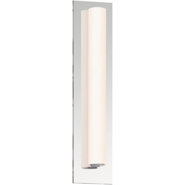 【Sonneman】アメリカ・デザイン照明 ウォールライト「Tubo Slim LED 4.75 inch Polished Chrome ADA Sconce Wall Light in Flat」1灯・ポリッシュクローム・フラット（W121×H533mm）
