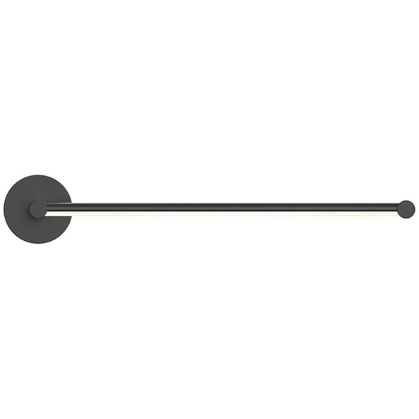 【Sonneman】アメリカ・デザイン照明 ウォールライト「Purolinear 360 LED 25 inch Satin Black ADA Wall Bar Light Wall Light」1灯・サテンブラック（W629×D70×H32mm）