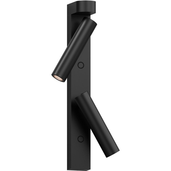 【Sonneman】アメリカ・デザイン照明 ウォールライト「Haim LED 1.5 inch Textured Black ADA Wall Sconce Wall Light」3灯・テクスチャーブラック（W38×D146×H279mm）