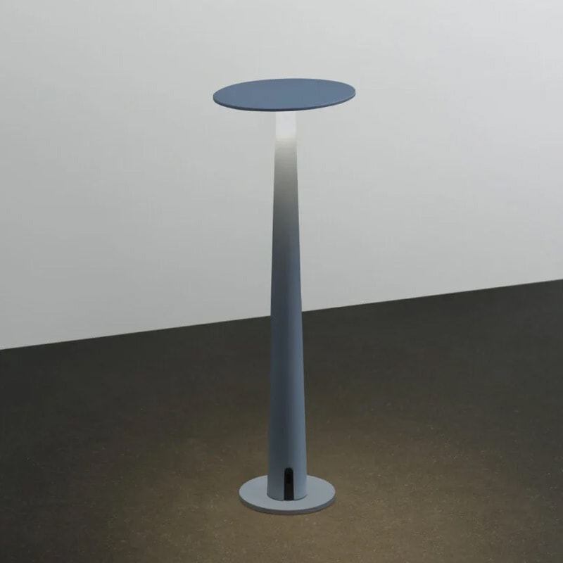 【Nemo Lighting】イタリア・デザイン照明「Portofino MARBLE」LEDテーブルライト（φ100×H305mm）ブルー