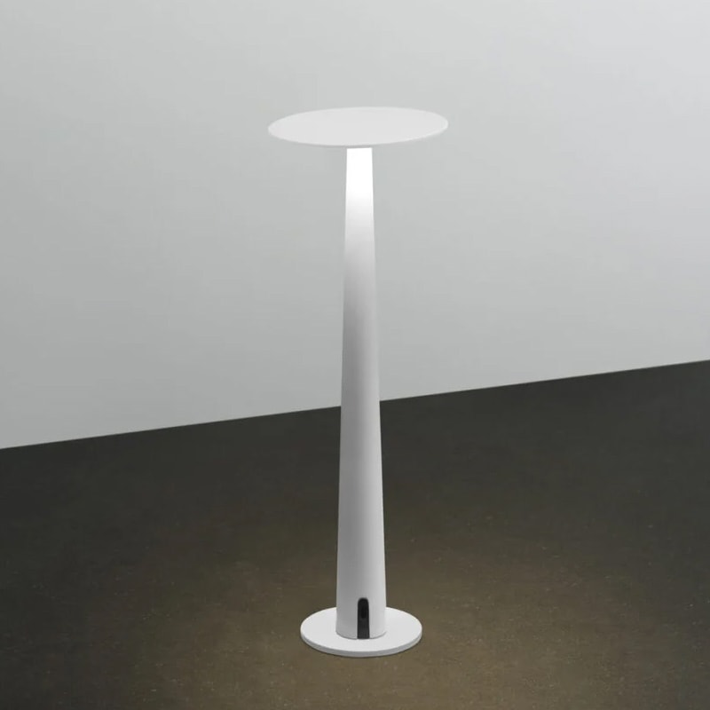 【Nemo Lighting】イタリア・デザイン照明「Portofino MARBLE」LEDテーブルライト（φ100×H305mm）ホワイト